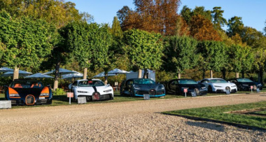 La Bugatti W16 Mistral se montre pour la première fois en Europe au concours d’élégance de Chantilly