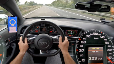 Une Audi RS 6 V10 hurle comme une Lamborghini sur l'Autobahn