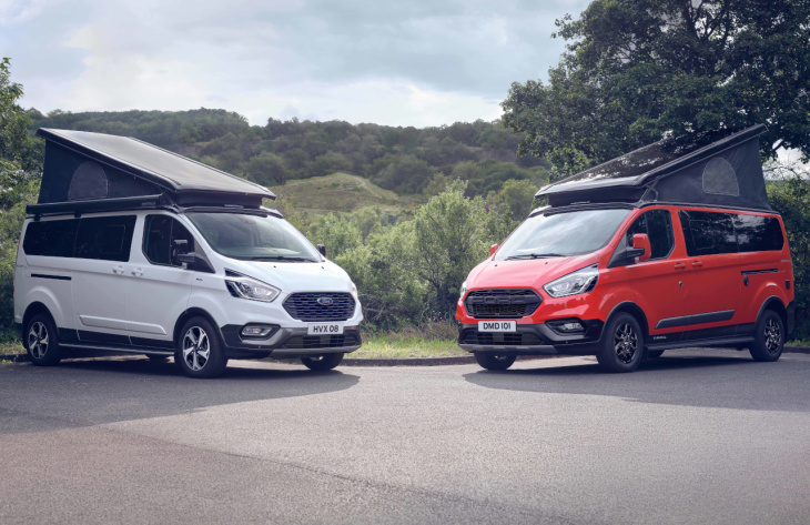 camping car,  ford,  ford transit cust nugget,  monospaces, ford transit nugget trail et active. le camping-car sauce baroudeuse