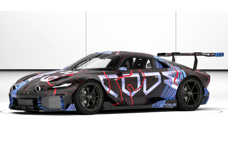 photomontage,  supercar,  alpine, alpine gta concept nft. cinq art cars virtuelles proposées à la vente