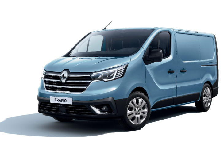 utilitaire,  renault, android, renault trafic (2021). restylage pour le fourgon utilitaire