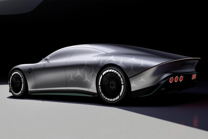 batteries,  concept car mercedes-benz,  photos officielles,  plateforme modulaire auto / voiture,  vidéo de voiture,  mercedes-benz, mercedes vision amg (2022). un aperçu des futures sportives électriques