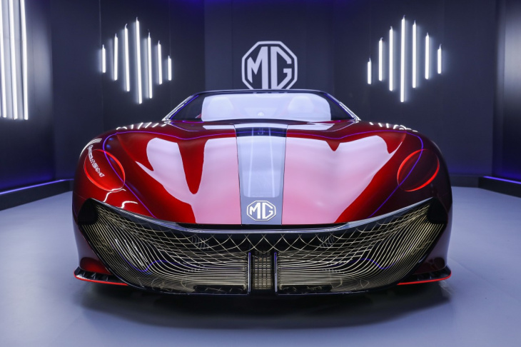 mg motor, mg cyberster (2024). le roadster électrique de série déjà en images ?