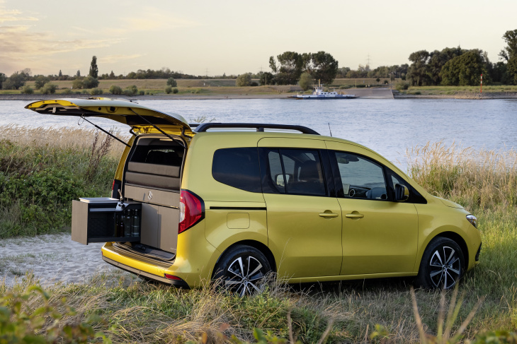 camping car,  mercedes-benz, mercedes classe t. un module marco polo dédié au camping pour le kangoo étoilé
