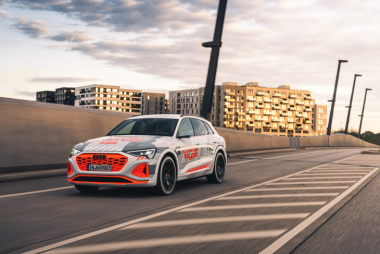 Audi : le futur SUV électrique Q8 e-tron fait le beau sur la route avant son officialisation