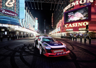 VIDEO – Ken Block en plein Gymkhana avec sa nouvelle Audi S1 Hoonitron à Las Vegas