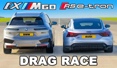 Une course électrisante entre le BMW iX M60 et l’Audi RS E-Tron GT