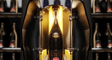 Bugatti lance une nouvelle bouteille de champagne, elle est stockée dans un coffret en forme de Chiron