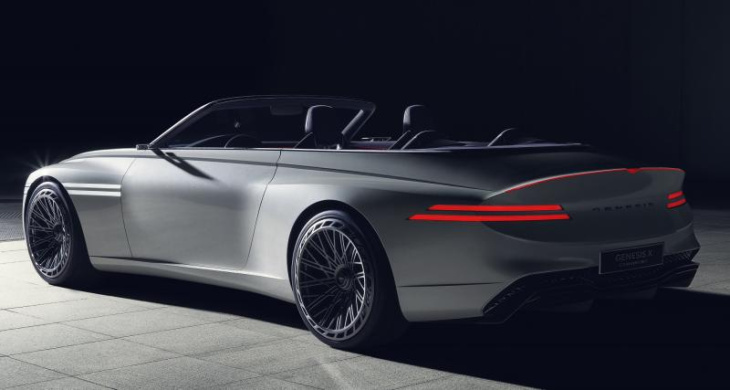 genesis x convertible (2022) : luxueux et aérodynamique, ce cabriolet est 100% électrique