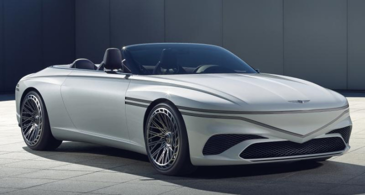 genesis x convertible (2022) : luxueux et aérodynamique, ce cabriolet est 100% électrique