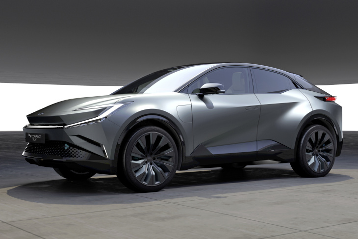 concept car toyota,  toyota, toyota bz3x (2023). le nouveau c-hr aussi en électrique
