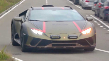 Vidéo - La Lamborghini Huracan Sterrato filmée sans camouflage