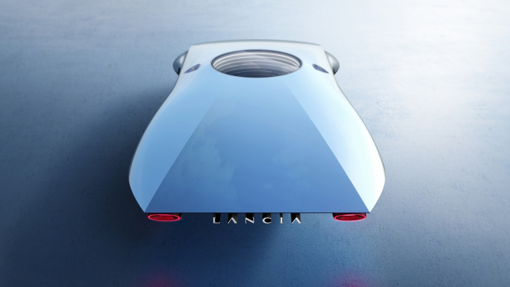 lancia, lancia présente une voiture sans roues et son nouveau logo