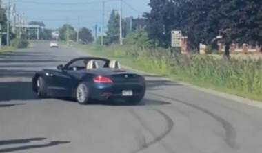 VIDEO – Il veut glisser en BMW Z4, ça tourne mal