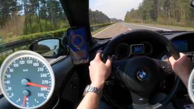 Vidéo : la BMW M6 régale avec son V10 à 300 km/h sur l'autobahn