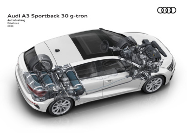 Audi A3 Sportback 30 g-tron  - fidèle au CNG
