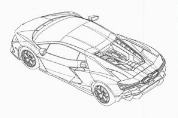supercar,  voiture hybride rechargeable,  lamborghini, lamborghini aventador. fuite des brevets de sa remplaçante à v12 électrifié 