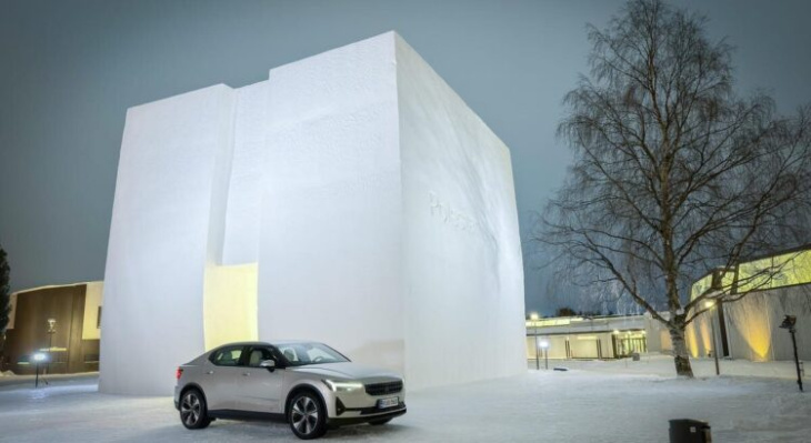 polestar : un garage éphémère fait de neige et de glace ! – deja fait
