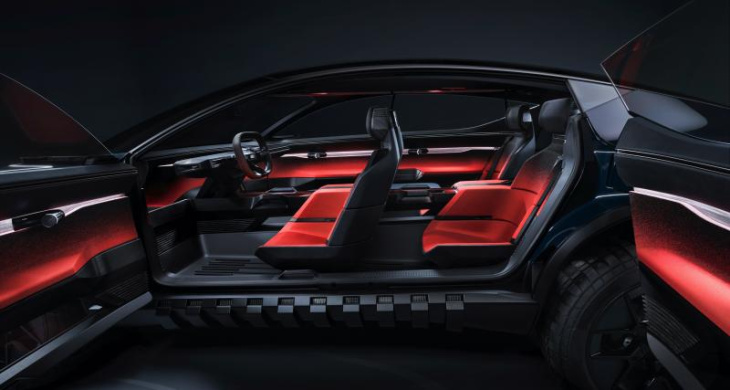 audi activesphere concept (2023) : ce suv coupé électrique se transforme en pick-up futuriste