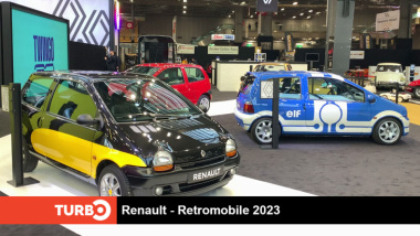 VIDEO - Retromobile 2023, entre retrofit et 30 ans de la Twingo sur le stand Renault
