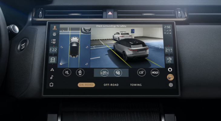 android, range rover velar restylé : nouvel écran et plus d’autonomie pour l’hybride rechargeable