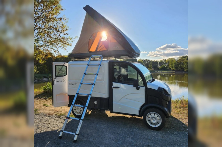 camping car,  nouveauté automobile,  photos officielles,  tarifs / prix voiture neuve,  utilitaire,  aixam, aixam tiny van (2023). le premier fourgon aménagé sans permis