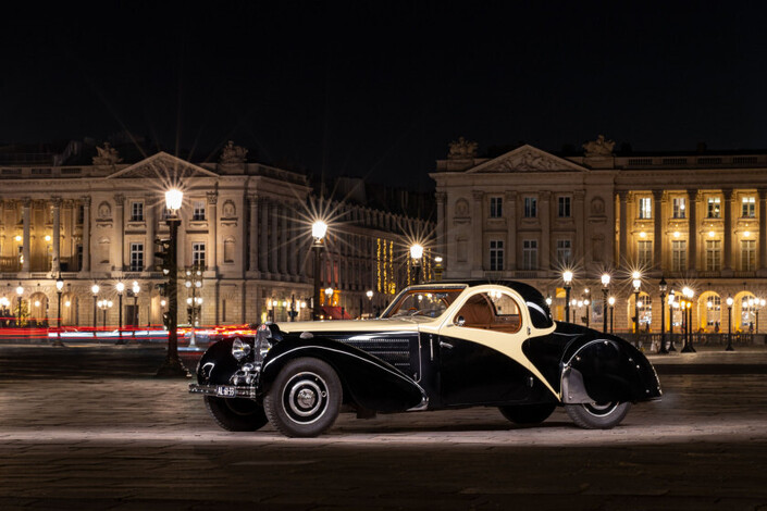 Cette très belle Bugatti Atalante s'est vendue, mais dans la fourchette basse des estimations.