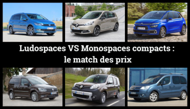 Ludospaces contre monospaces compacts d'occasion : qui sont les moins chers ?