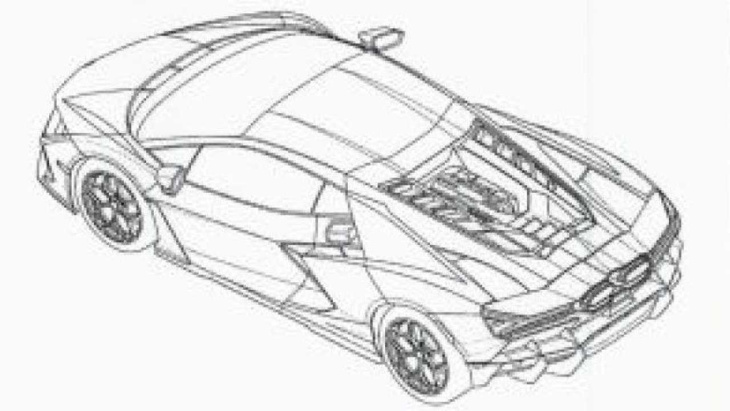 Lamborghini Aventador replacement patent image