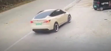 Tesla Model Y, le conducteur unique responsable de l'accident en Chine