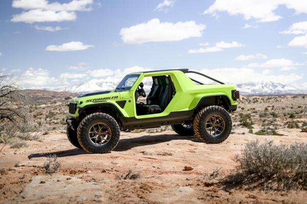 jeep scrambler 392 concept | les photos du cabriolet à moteur v8