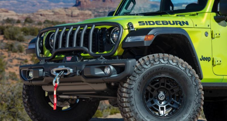 jeep gladiator rubicon sideburn concept (2023) : le pick-up tout-terrain se montre dans le désert