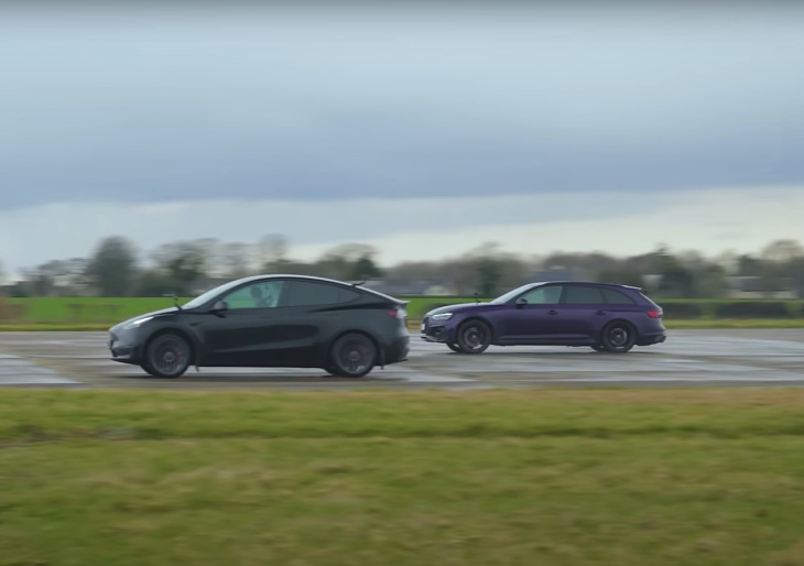 VIDEO – Un Tesla Model Y peut-il résister à l’Audi RS4 ?