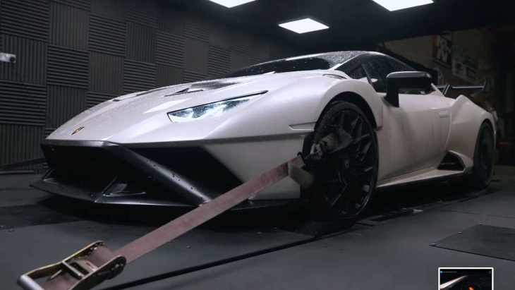 Les Lamborghini Aventador SVJ, Huracan STO, Urus Performante s'affrontent sur le banc