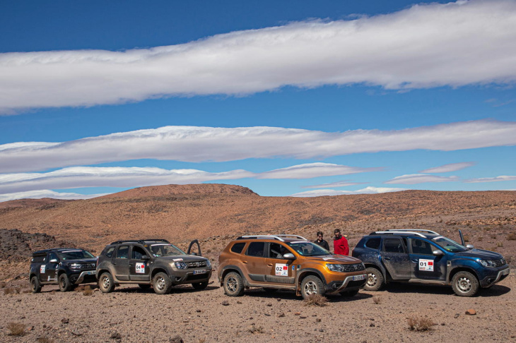 android, on a testé notre dacia duster 4x4 pick-up sur le rallye duster maroc challenge !