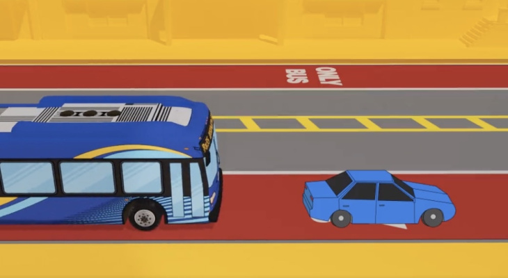 etats-unis, transport en commun, police, a new-york, ce sont les bus qui verbalisent les mauvais conducteurs