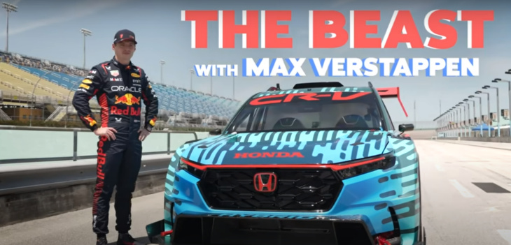 Max Verstappen au volant d’un Honda CR-V Hybrid Racer de 800 chevaux