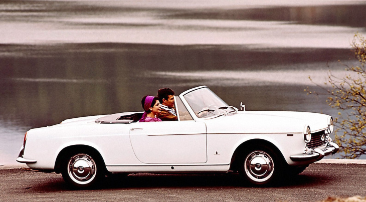 1500, fiat, 1200 cabriolet, 1200, fiat 1200/1500 cabriolet (1959 – 1966) : une 404 ? non, une rare italienne, dès 20 000 €