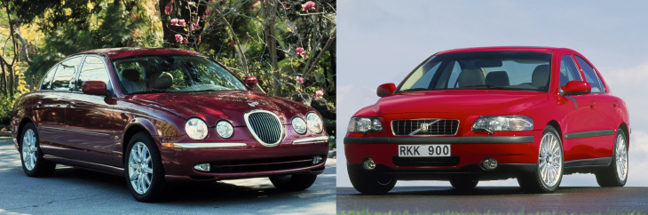 Jaguar S-Type 3.0 vs Volvo S60 2.4T, premiums, puissantes et peu chères, dès 3 500 €