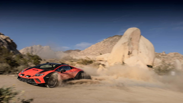 La Lamborghini Huracan Sterrato s'amuse en Californie