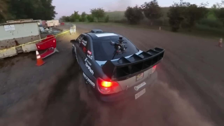 Ferrari V8 Subaru Rally Car Full Stage 360 Camera Onboard Video