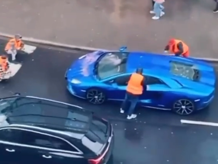 VIDEO – Encore une Lamborghini vandalisée par des manifestants