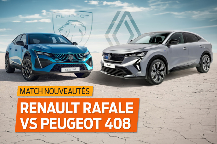 Renault Rafale vs Peugeot 408 : premier match des crossover-coupés