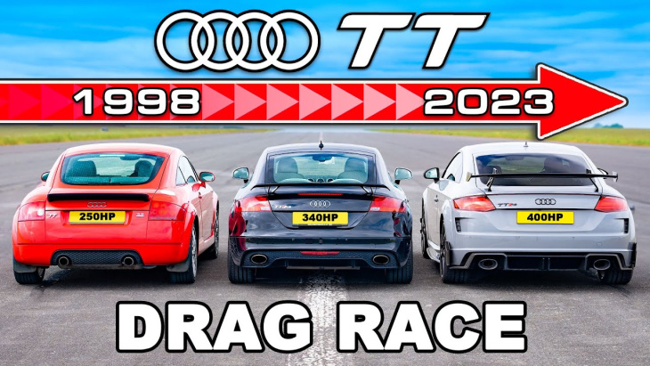 VIDEO - Toutes les générations de l'Audi TT veulent en découdre