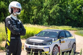 Timo Schulz, pilote officiel de l'Opel Electric Rally Cup.
