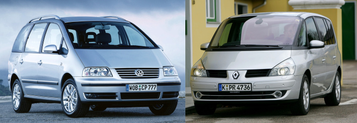 Renault Espace IV 2.0T vs Volkswagen Sharan 1.8T, les rois des vacances, dès 2 500 €
