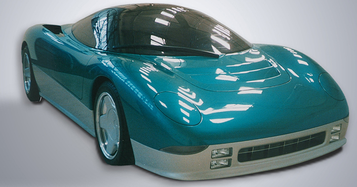Très intéressante, cette Bitter Tasco de 1998 sur base Lotus Elise de course et dessinée par Tom Tjaarda.