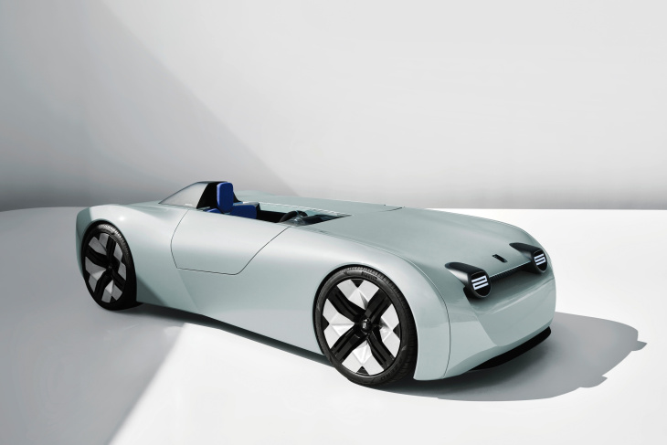 bmw,  nouveauté automobile,  photos officielles,  prototype roulant, triumph tr25 (2023). l’hommage électrique du studio de design makkina
