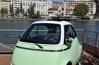 essai – microlino : le retour du pot de yaourt, avec un moteur électrique