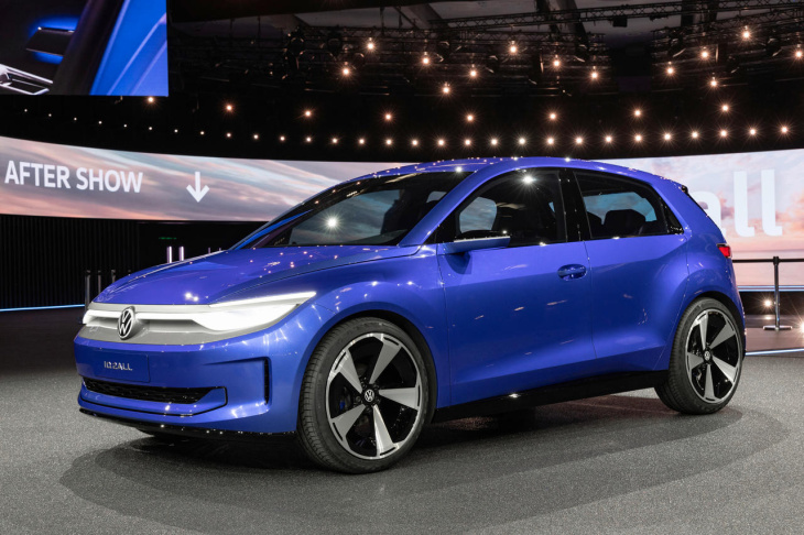 batteries,  photomontage,  plateforme modulaire auto / voiture, volkswagen id.2 (2025). première illustration de la future polo électrique